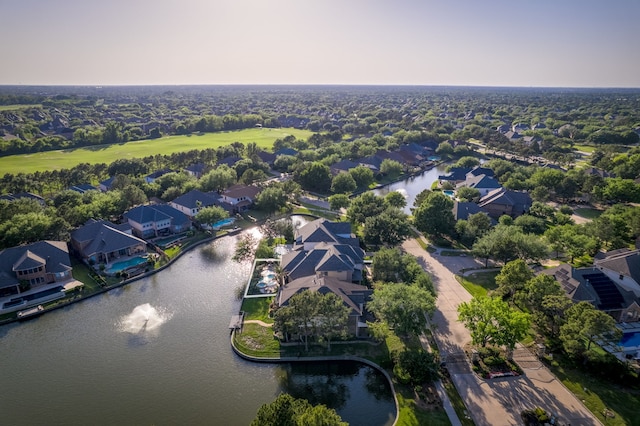8411 Middle Canyon Rd, Katy, TX 77494 - aerial perspective of suburban area with a nearby body of water