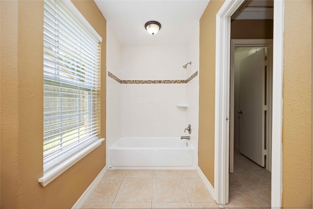 11510 Pagoda Dr, Houston, TX 77477 - bathroom with tile patterned floors and bathtub / shower combination