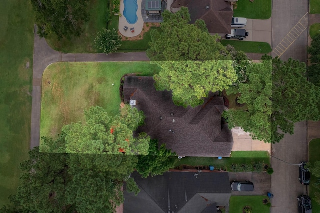 18327 Bluewater Cove Dr, Humble, TX 77346 - aerial view of property's location with a pool