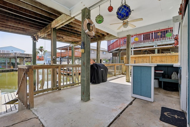4004 Ector Dr, Galveston, TX 77554 - view of patio / terrace with grilling area