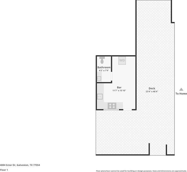 4004 Ector Dr, Galveston, TX 77554 - view of property floor plan
