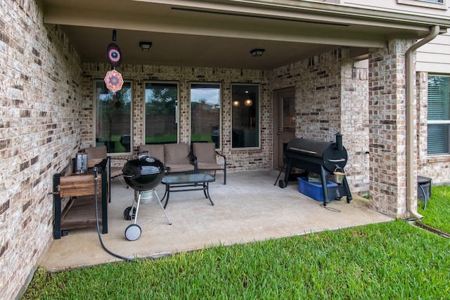 21207 Bradford Grove Dr, Spring, TX 77379 - view of patio / terrace featuring area for grilling