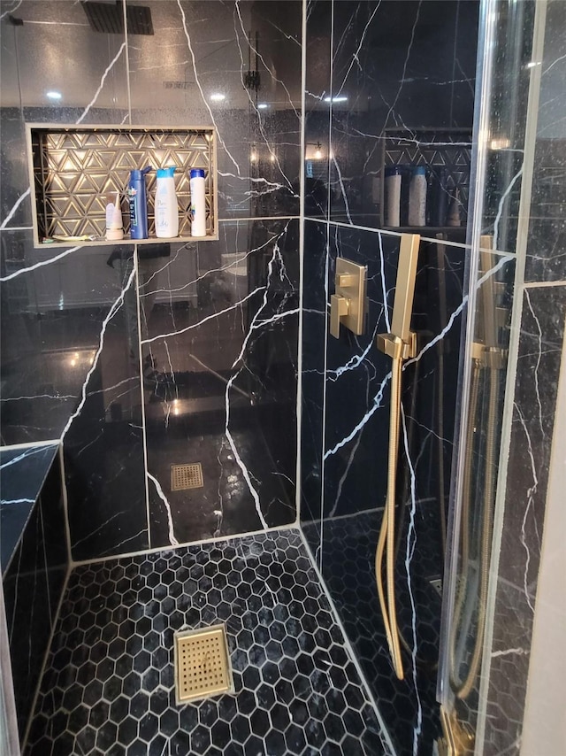 606 E Ahldag St, Wharton, TX 77488 - bathroom view of a tile shower