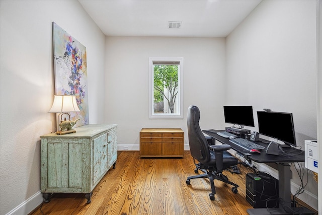 961 Queen Annes Rd, Houston, TX 77024 - office with wood finished floors