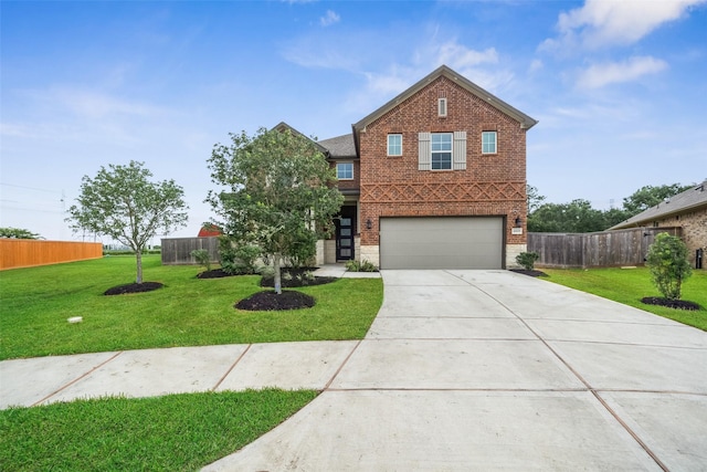 4805 Magnolia Springs Dr, Pearland, TX 77584 - traditional-style home with brick siding, driveway, and a garage