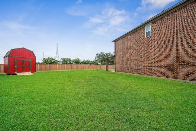 4805 Magnolia Springs Dr, Pearland, TX 77584 - view of yard featuring a storage unit