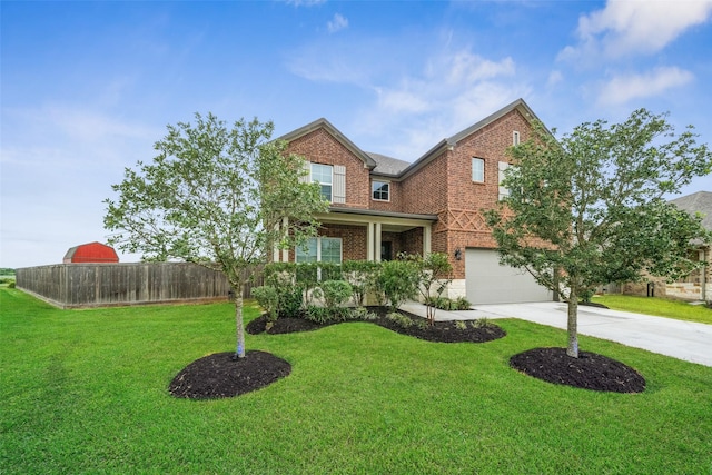 4805 Magnolia Springs Dr, Pearland, TX 77584 - craftsman inspired home with brick siding, driveway, and an attached garage