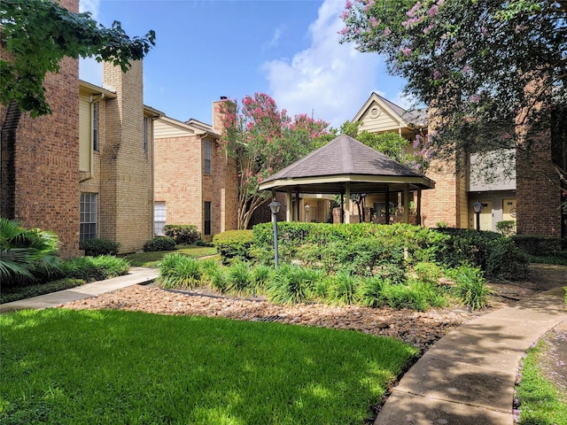 1515 Sandy Springs Rd Unit 1903, Houston, TX 77042 - view of home's community with a gazebo and a yard