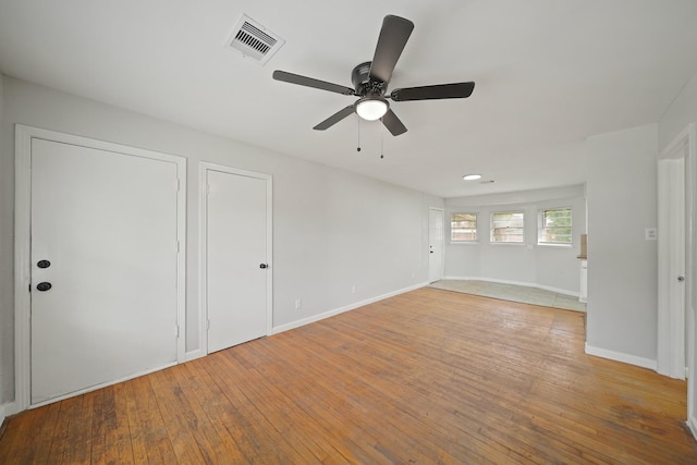 2931 Barksdale Dr, Houston, TX 77093 - unfurnished room with ceiling fan and light wood finished floors