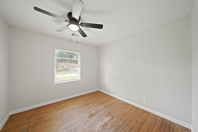 2931 Barksdale Dr, Houston, TX 77093 - empty room featuring hardwood / wood-style flooring and ceiling fan