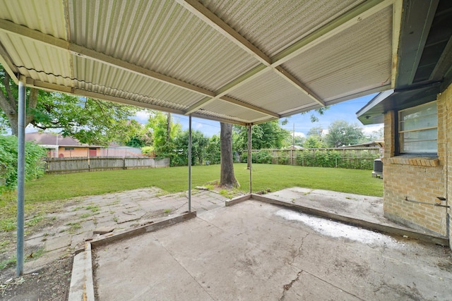 2931 Barksdale Dr, Houston, TX 77093 - fenced backyard with a patio area
