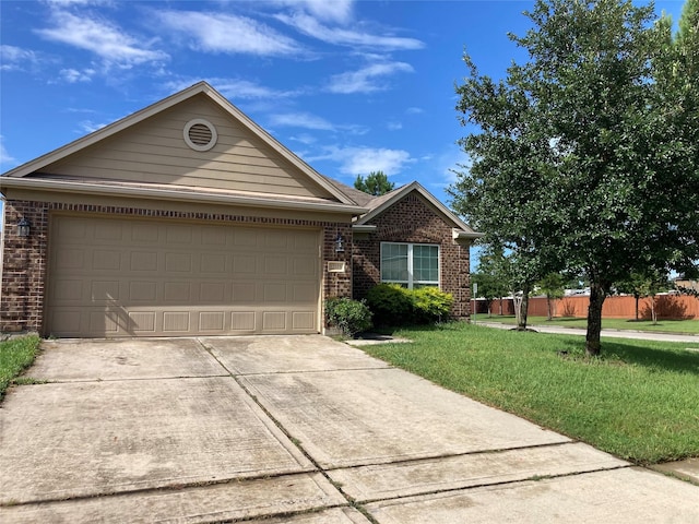 12223 Zenith Ridge Way, Humble, TX 77346 - single story home featuring brick siding, an attached garage, and concrete driveway