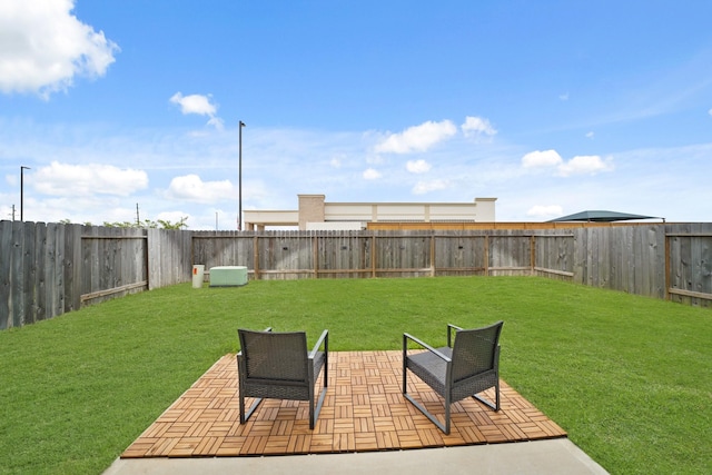 5958 First Blush Dr, Katy, TX 77493 - fenced backyard with a patio area