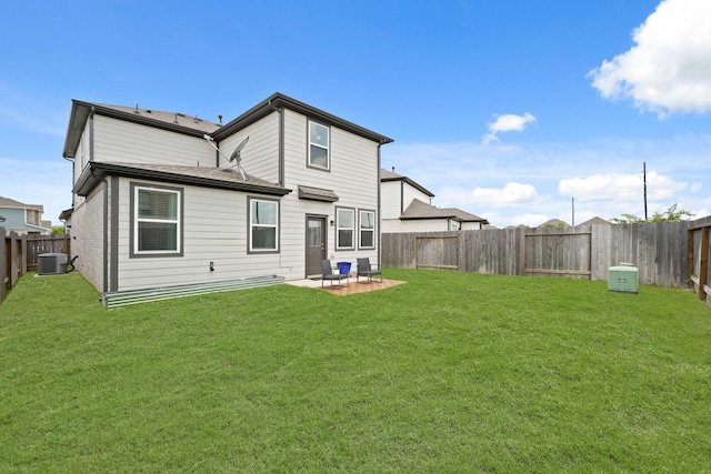 5958 First Blush Dr, Katy, TX 77493 - rear view of house with a fenced backyard and a patio area