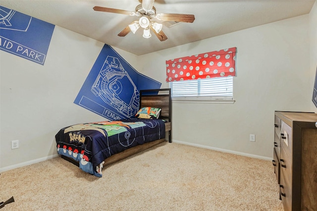 2961 Autumn Brook Ln, League City, TX 77573 - bedroom with carpet floors and ceiling fan