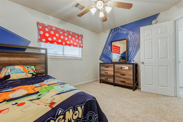 2961 Autumn Brook Ln, League City, TX 77573 - bedroom with carpet and a ceiling fan