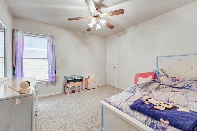 2961 Autumn Brook Ln, League City, TX 77573 - bedroom featuring carpet floors and a ceiling fan