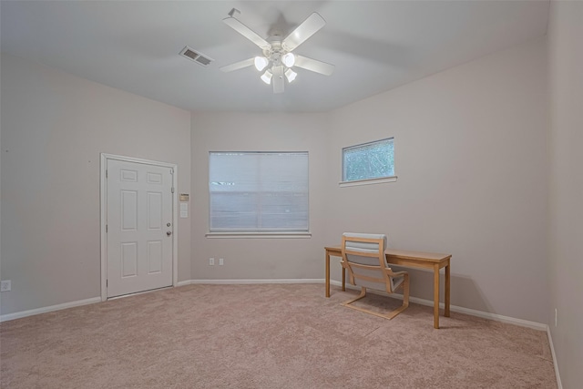 11914 Ashmead Dr, Houston, TX 77077 - unfurnished room featuring light carpet and a ceiling fan