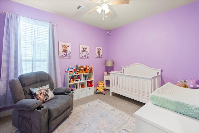 9906 Deborah Colony Ln, Humble, TX 77396 - carpeted bedroom with a ceiling fan