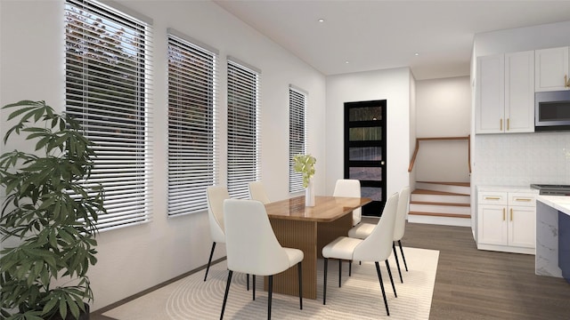 2720 Spence Rd, Houston, TX 77093 - dining area featuring dark wood-style floors