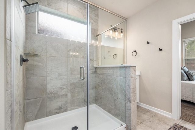 7906 Pershing Ave, Magnolia, TX 77354 - ensuite bathroom with a stall shower and vanity