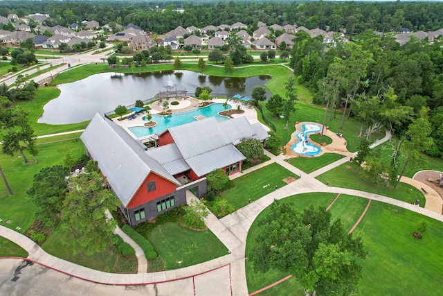 7906 Pershing Ave, Magnolia, TX 77354 - bird's eye view of a nearby body of water