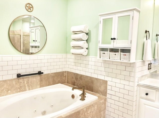 2006 Buffalo Ter, Houston, TX 77019 - full bathroom with a tub with jets and vanity