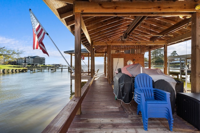 129 Lakeshore Dr, Onalaska, TX 77360 - dock area featuring a water view