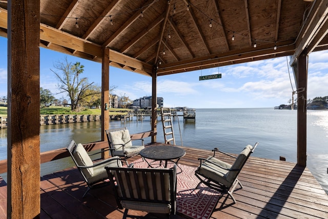 129 Lakeshore Dr, Onalaska, TX 77360 - dock featuring a water view