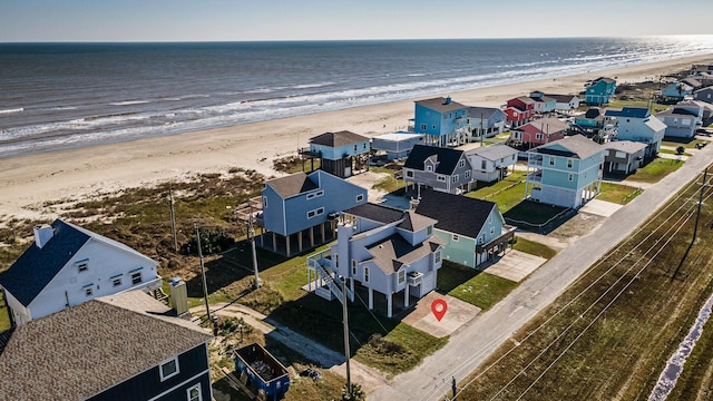 21315 Gulf Dr, Galveston, TX 77554 - aerial view of residential area with extended coastline