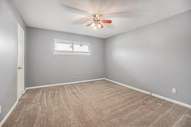 3014 Bayou Dr, La Porte, TX 77571 - carpeted spare room with a ceiling fan and baseboards