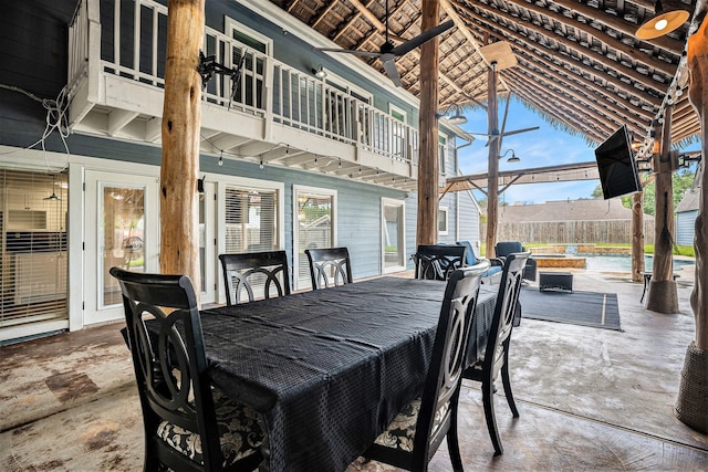 3014 Bayou Dr, La Porte, TX 77571 - patio / terrace featuring outdoor dining space and a patio