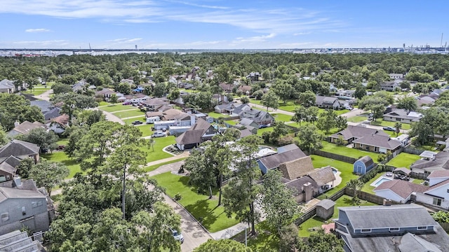 3014 Bayou Dr, La Porte, TX 77571 - aerial view of residential area with a notable bridge