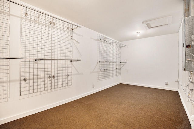 3014 Bayou Dr, La Porte, TX 77571 - walk in closet with carpet floors and attic access