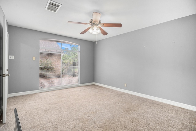 3014 Bayou Dr, La Porte, TX 77571 - spare room featuring carpet flooring and ceiling fan