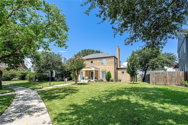 3217 Parkwood Dr, Houston, TX 77021 - view of front of property with a chimney and brick siding