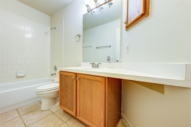 20218 Cypresswood Gln, Spring, TX 77373 - full bath with vanity, bathtub / shower combination, and tile patterned floors