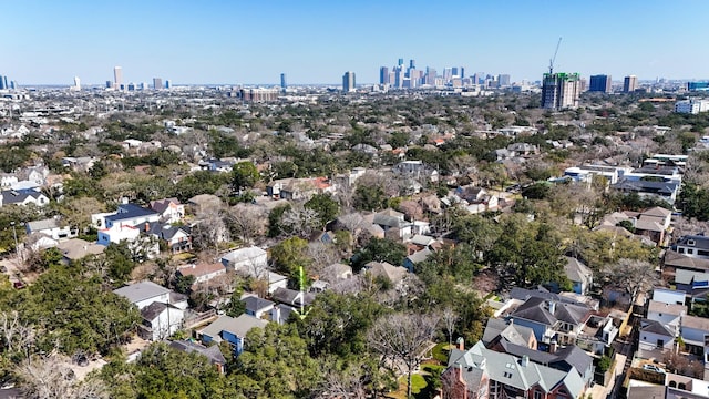 2248 Robinhood St, Houston, TX 77005 - aerial view of property and surrounding area with skyline