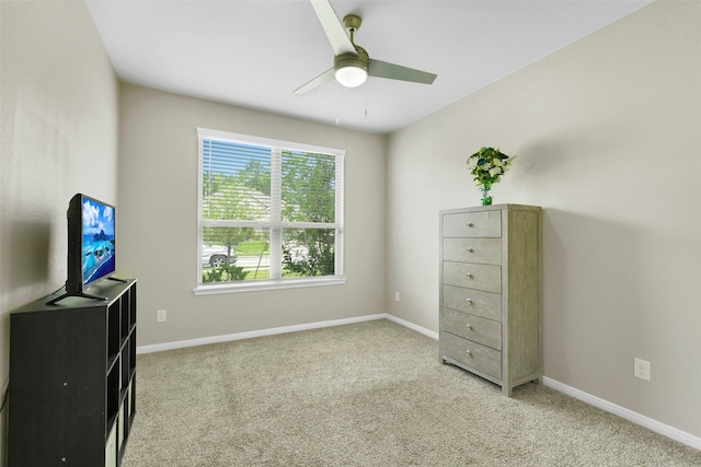 12806 Durham Creek Ln, Tomball, TX 77375 - unfurnished bedroom with light carpet and a ceiling fan