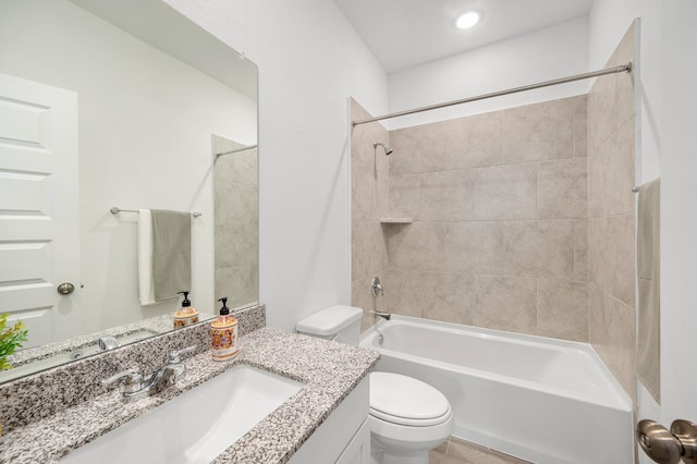 5630 Tabula Rasa Dr, Katy, TX 77493 - full bathroom featuring vanity and washtub / shower combination