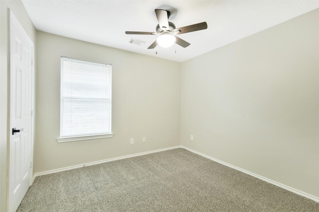 6611 Atasca Creek Dr, Humble, TX 77346 - carpeted empty room featuring a ceiling fan and baseboards