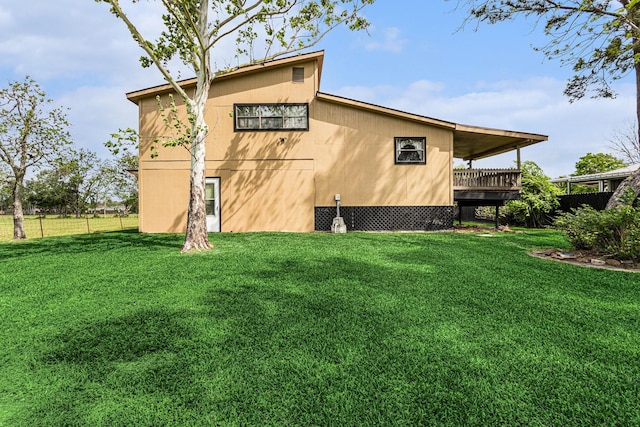 6302 Amie Ln, Pearland, TX 77584 - view of property exterior with a wooden deck