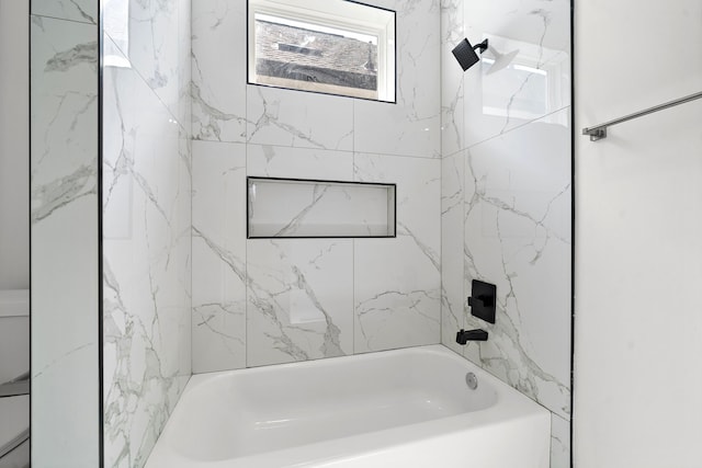 408 E 33rd St, Houston, TX 77018 - bathroom with bathtub / shower combination and toilet