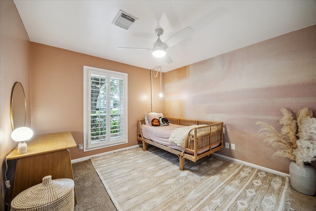 735 Rennie Dr, Katy, TX 77450 - bedroom with baseboards and ceiling fan