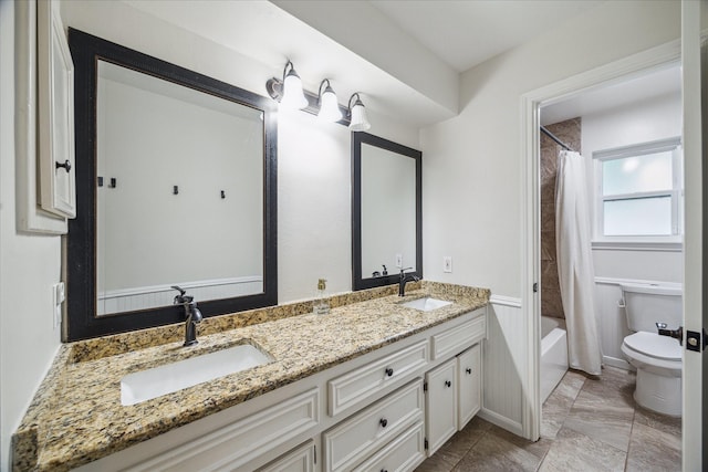 735 Rennie Dr, Katy, TX 77450 - bathroom with double vanity and shower / tub combo