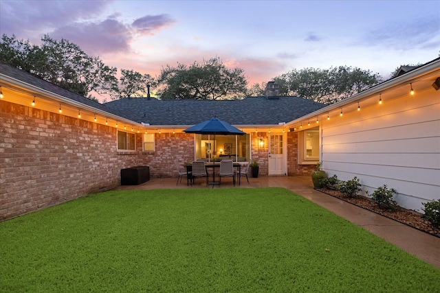 735 Rennie Dr, Katy, TX 77450 - view of green lawn featuring a patio
