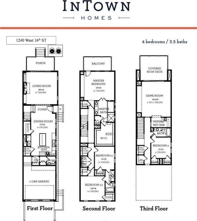 1240 W 16th St, Houston, TX 77008 - view of property floor plan