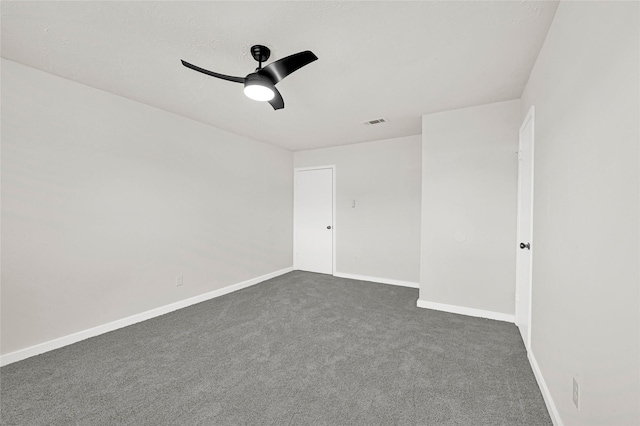 11807 Oceanview St, Missouri City, TX 77071 - unfurnished room with ceiling fan and dark carpet
