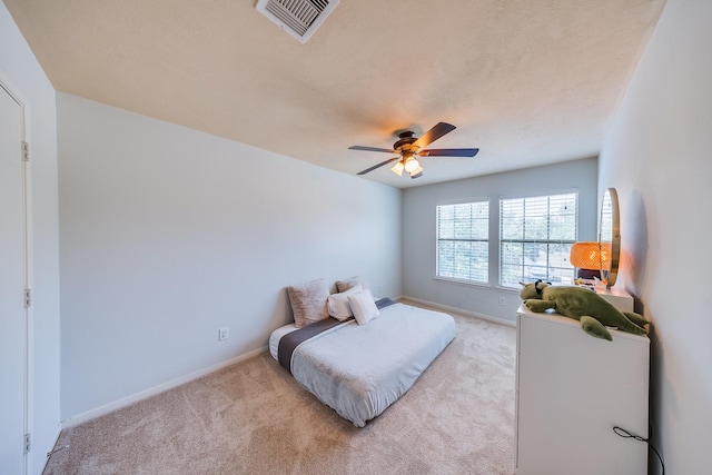 9415 Cholla Hill Ct, Houston, TX 77064 - bedroom featuring light colored carpet and a ceiling fan