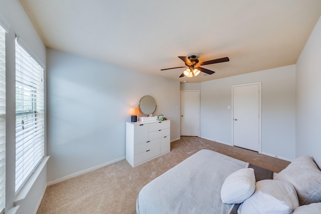 9415 Cholla Hill Ct, Houston, TX 77064 - bedroom with light carpet and ceiling fan